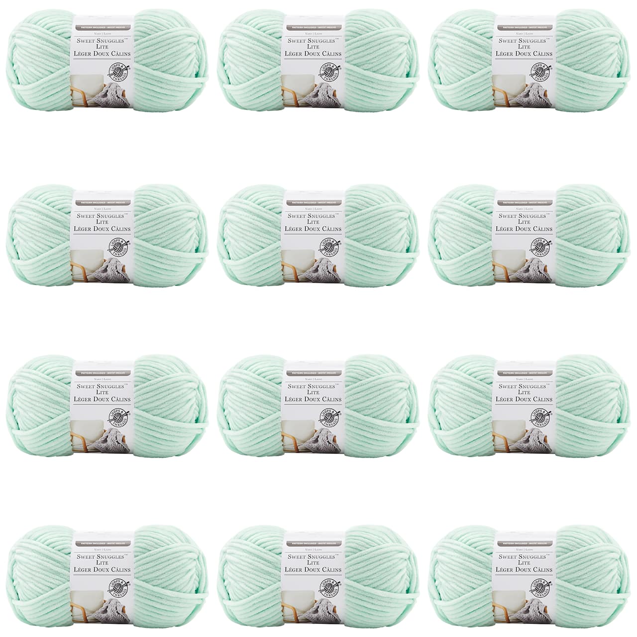 12 Pack: Sweet Snuggles™ Lite Yarn by Loops & Threads®